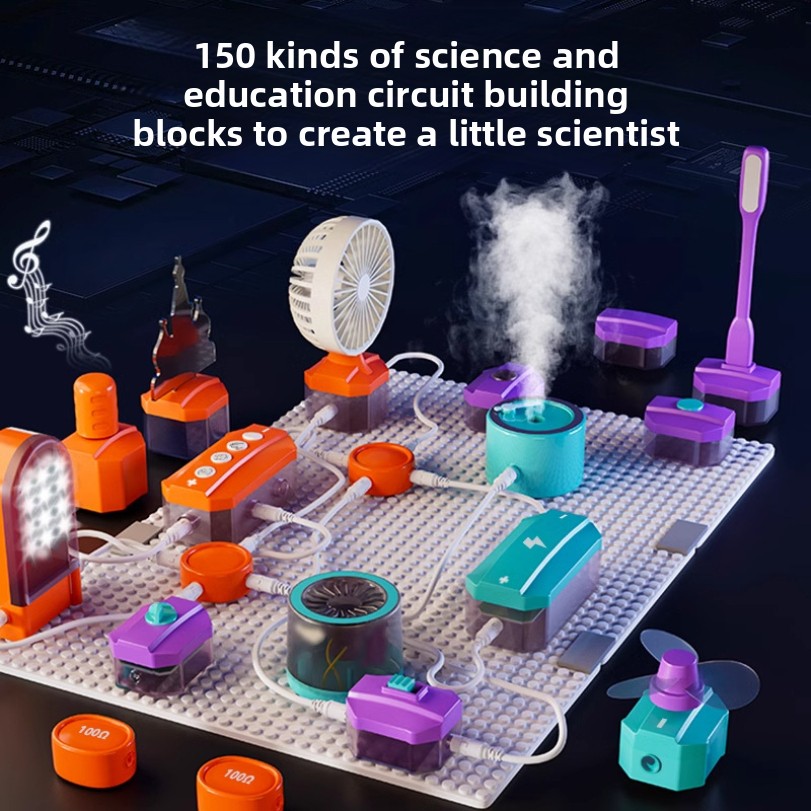 Science Toys Diy - 回路実験ビルディングブロックおもちゃ組み立て科学実験セット物理学啓蒙卸売DIY科学教育アセット