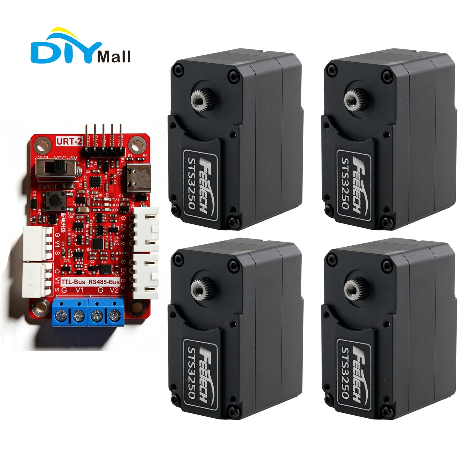 Robot Arm Motor - Feetech STS3250 12V 50KG コアレスモーター 磁気エンコーダーサーボ