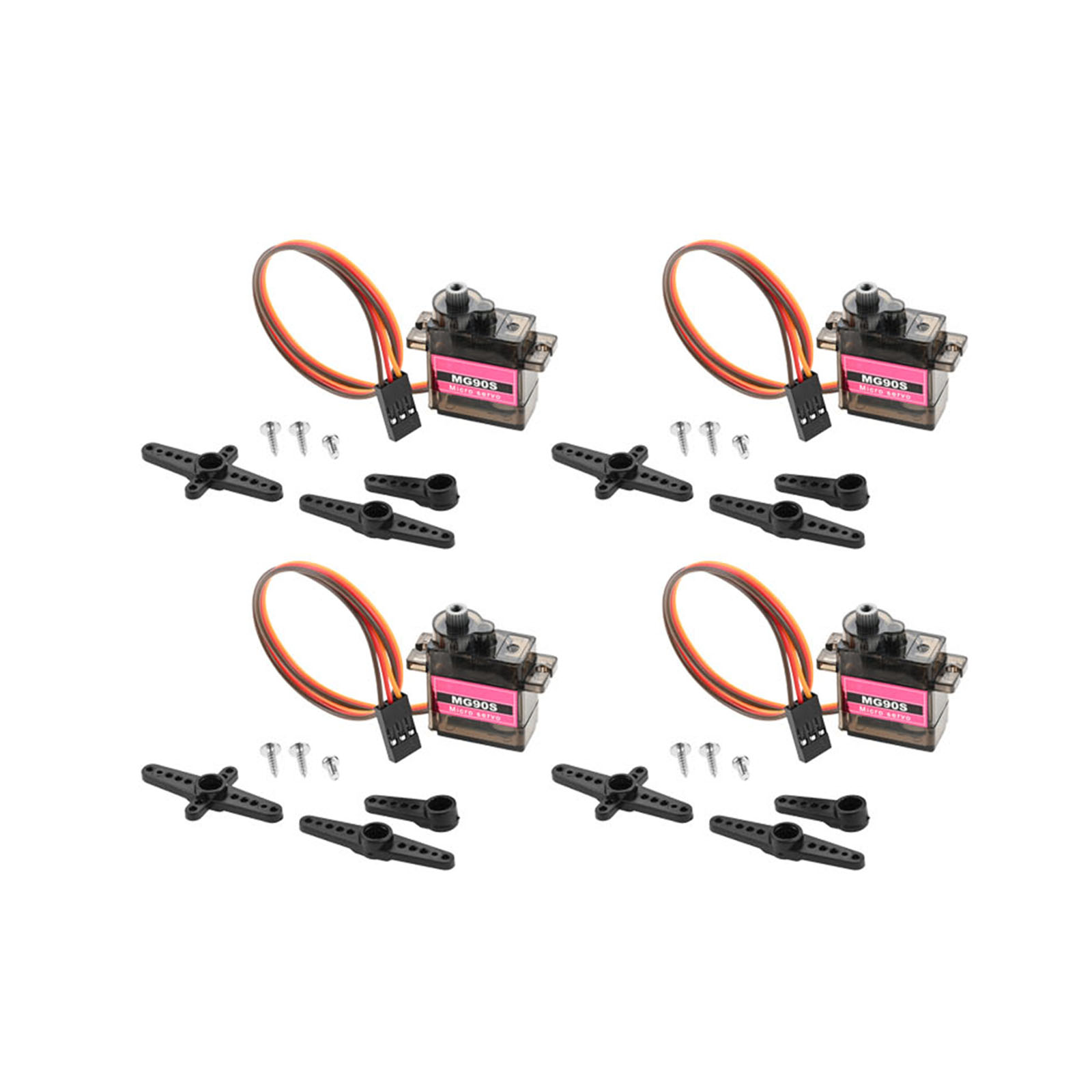Robot Arm Motor - 4個入り マイクロサーボ メタルギア 90 9G RCモーター