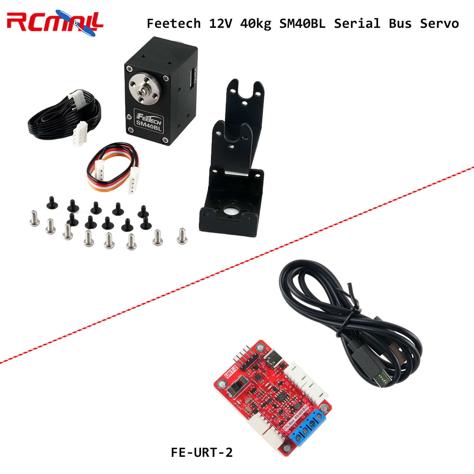 Feetech 12V 40kg SM40BL シリアルポー - Robot Arm Motor のレビューと価格