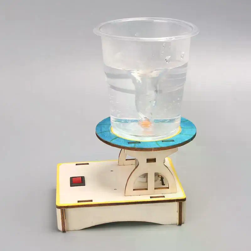 1 セット水竜巻渦巻きメーカー木製パズルノベルティ科学実験プ - Science Toy のレビューと価格