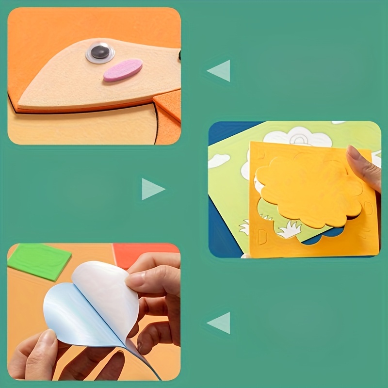 子供用3Dステッカー、使い捨て、手作りのEVAクラフトデカー - Science Toys Diy のレビューと価格
